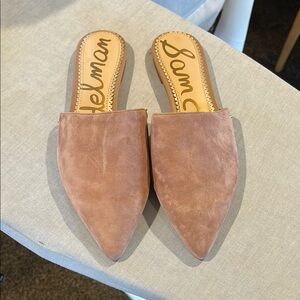 Sam Edelman Women's blush Suede Mules 8